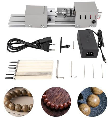 mini torno de madera y metal 4000 – 9000 rpm Preciso máquina de perlas beads Torno para modelismo DIY carpintería