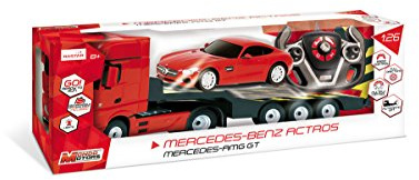 Mondo Motors Abney and Teal Kit Mercedes-Camion + AMG GT-R/C, 63456, Echelle 1/24 - coloris aléatoire