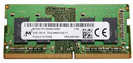 Micron MTA4ATF51264HZ-2G6E1 4 GB DDR4 Unbuffered, Non-ECC RAM Module - Multi-Colour