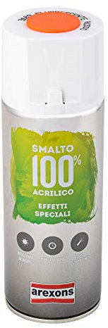 AREXSONS | Smalto 100% Acrilico, Effetto Speciale Fluorescente, Colore Rosso 400 ml, Senza Ammoniaca, Colore Resistente e Brillante