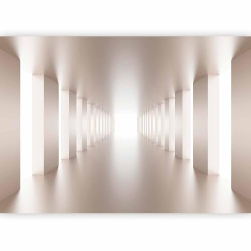 murando Photo Wallpaper 3D Effect 343x256 cm Peel and Stick Self-Adhesive Foil Print Wall Mura Beach Nature Optical Tunnel Abstract n-A-1026-a-a