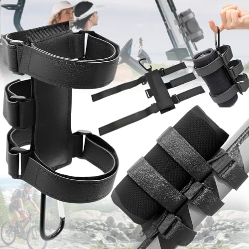 1 Piezas Soporte para Botella de Bicicleta Negro, Soporte de Bicicleta para Botella de Agua Sin Tornillos, Portabidones Lateral, para Arreglar Altavoces Bluetooth, Vasos de Agua, Linternas