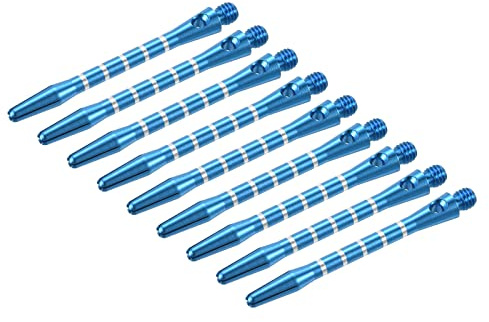 PATIKIL 48mm Dart Shafts, Medium 2BA Thread Aluminum Dart Stems Dart Accessories for Steel Tip - 9 Pack (Blue)