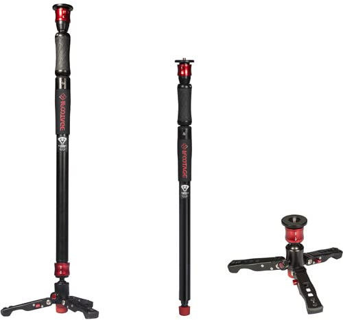IFOOTAGE Monopod Cobra 2 Strike A150S, 59 Telescopic Camera Monopod with Dual Direction Quick Adjustable, New and Good Item with Defective Box