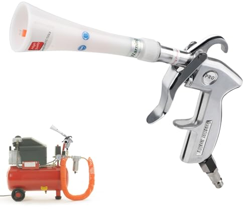 EXLECO Pistolet de Nettoyage Sec voiture Pistolet de Soufflage à Sec Pistolet à Air Haute Pression Outil de Nettoyage de Compresseur D'air Pneumatique Blow Gun Pistolet de Nettoyage à Air Comprimé