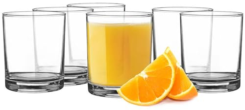 Glasmark KROSNO 1992 Juego de Vasos 6 Piezas Vasos para Beber Vasos de Agua Vasos de Bebida Vasos de Jugo Vasos de Whisky y Cóctel Aptos para Lavavajillas 6x230 ml