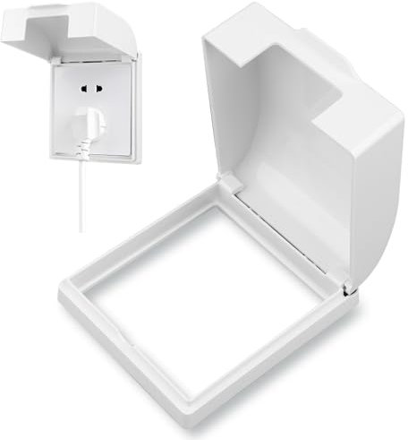 Socket Cover Box, Childproof Plug Socket Covers for Electrical Outlets, Waterproof & Dustproof Plug Protector with Switch Cover, Durable Safety Device for Baby and Pet Protection in Home Settings