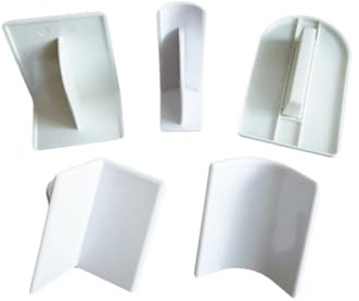 POPETPOP 5piezas Alisadores para Tartas y Fondant Espátulas De Respostería con Ángulos Rectos y Curvados Herramientas Moldeadoras De Crema para Decoración Abs Seguro para Uso Alimentario