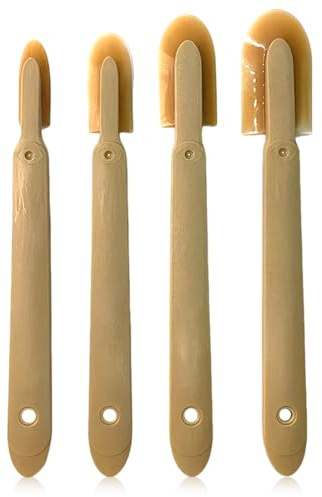 XEPWOLU 4 Piezas Aplicador Silicona Herramienta, 4 Tamaños, Herramienta Eliminador De Calafateo Cemento Rascador Alisador De Masilla, Para Baño De Cocina, Paredes Y Juntas De Ladrillo, Fácil De Usar.