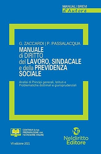 Manuale di diritto del lavoro, sindacale e della previdenza sociale