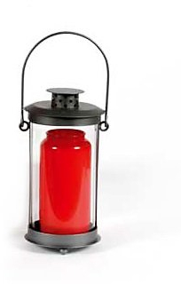 Laterne stehend; 17,5 cm hoch; 9 cm Ø; Gartenlaterne, Grablaterne, Grab, Friedhof