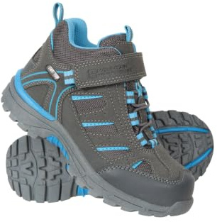Mountain Warehouse Drift Junior Kids Waterproof Boots | Boys & Girls Rain Footwear, Durable & Breathable High Traction Outsole for Reliable Grip & Stability, For Walking & Hiking