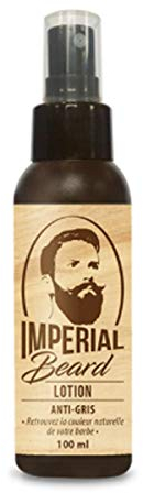 IMPERIAL BEARD - Lotion Anti-Barbe Grise - Repigmentation Naturelle de la Barbe - Fabrication Française - 100 ml