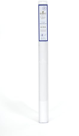 DMC - Toile Aïda à broder 4,4 pts/cm - 11 ct Blanc 50.8x61cm