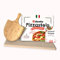 dewilo Pizzastein + Pizzaschaufel für Backofen und Grill: Pizza Stein eckig (rechteckig) aus Cordierit + Rezeptheft – die Steinplatte für eine knusprige Pizza wie aus dem Steinofen – Gasgrill geeignet