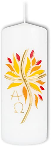 Fritz Cox Osterkerze Flammen der Hoffnung 150x60 | christliche Kerze | in Deutschland gefertigt |tolles Geschenk zu Ostersonntag |