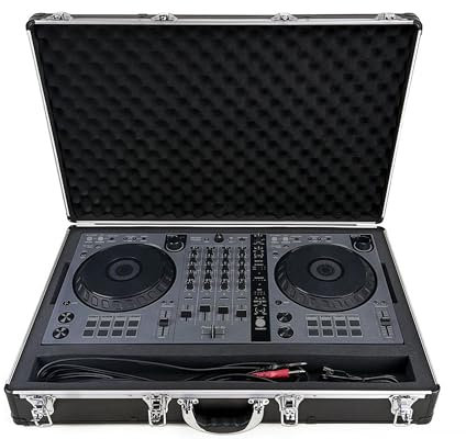 Analog Cases Unison Case pour Pioneer DDJ-FLX6 (Mallette de Transport Robuste de Haute qualité, avec poignée Ergonomique, avec Mousse, Design léger en Aluminium et Protection élégante), Noir