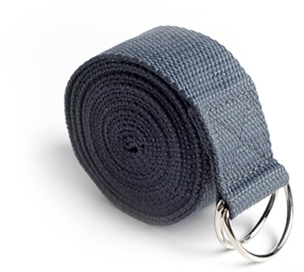 ZOKJSW Yoga Band mit Schiebeschnalle aus Metall, Praktisches Yogagurt für Dehnen und Fitness, Yoga Gurt aus Baumwolle gut Anfänger & Fortgeschrittene(180cm)