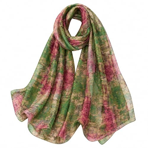 FAIRYGATE Scarves for Women UK 180cm x 90cm Scarf Colorful Neckerchief Cotton Lien Shawls Hair Head Scarfs Elegant Wraps Soft Shawl 70029