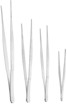 UKCOCO Lot De 4 Pinces De Jardin Inoxydables Outils De Plantation pour Jardinage 12-25 Cm Légères Et Stables Accessoires pour Bonsaï Et Jardinage