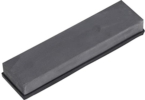 DUIMIMI Piedra de afilar de carburo de boro de grano 800 con base de goma antideslizante, piedra de afilar grande de 200x50x25mm para afilar cuchillos de cocina, cuchillos de pelar