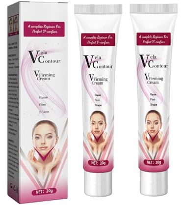 V Crema Rassodante Viso,Cream Doppio Mento per Rimuovere Il Viso,Antirughe,con Effetto Tensore,Schiarente,Idratante Intensa e Anti-Età,20G