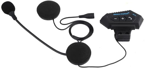 LICAEVEY Motorcycle Helmet BT Headset, Handsfree Calling, Bluetooth Speakers for Driving Safety, Noise Reduction Audio, Long Battery Life for Commuter