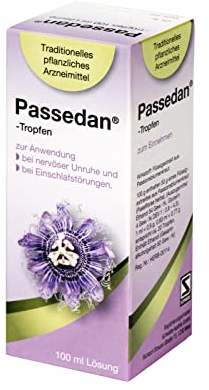 Passedan Tropfen 100 ml - bei nervöser Unruhe und Einschlafstörungen - Tag und Nacht anwendbar - pflanzliches Arzneimittel mit Passionsblumenkraut für innere Ruhe und leichteres Einschlafen