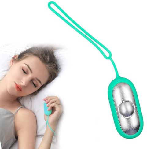 POFET Dispositivo di Aiuto al Sonno Ricarica USB Strumento per Il Sonno a impulsi elettronici a microcorrente per Migliorare Il Sollievo dallo Stress del Sonno Sonno Veloce e Profondo (Verde)