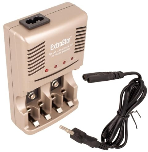 Cargador universal para pilas recargables 9 V AA AAA Ni-Cd Ni-Mh, enchufe EU de red casa 220 V