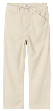 NAME IT NKMRYAN Straight Cord Pant 2618-CY N Pantaloni di Stoffa, Summer Sand, 116 Bambino