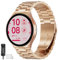 SUNDAREE Keine Lücke Armband Kompatibel mit Samsung Galaxy Watch FE/5/4 40MM,Damen Edelstahl Metall Uhrband für Watch 7/6/5/4 Classic 47MM 46MM 44MM 43MM 42MM Pro 45MM,Roségold