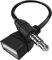 OOYES USB to Aux Audio Jack Adapter,3.5mm Male AUX Audio Plug Jack To USB 2.0 Female Converter Adapter Cable Cord for Car Port,Female OTG Cord Converter Audio/CD Player/Speaker,MP3 Decoding Function