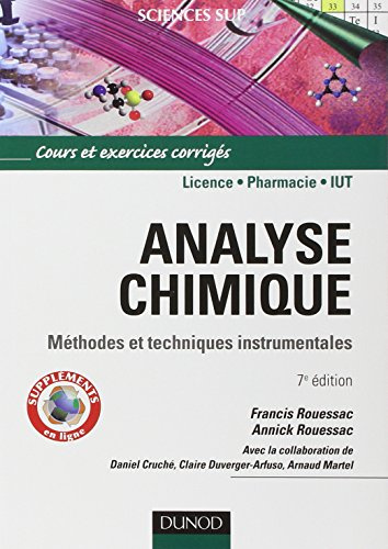 Analyse chimique: Méthodes et techniques instrumentales