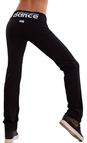 Toocool Pantalones de Chándal para Mujer, Pantalones Deportivos de Algodón para Mujer, Pantalones de Cintura Baja para Mujer, Pantalones de Deporte CH93 [L, Negro]