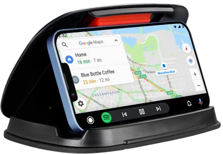 Rheme Car Phone Mount - Dashboard Holder for iPhone, Samsung, Android - Mobile, Horizontal & Vertical Viewing, Washable for Smartphones