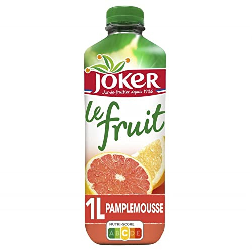 JOKER - Le Fruit Jus De Pamplemousse Pet 1L - Lot De 4