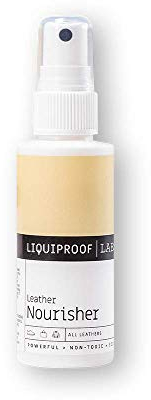 Liquiproof LABS Leather Nourisher 50ml. 2-in-1 cleaner and conditioning lotion for leather handbags, shoes, trainers and sneakers. Contains beeswax. Cleans all leather goods.