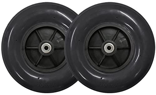 Tuffcare Caster with Polyurethane Rubber Tire, 8 x 2; Fits Most Sunrise, Medline, Drive, Invacare, E&J, Guardian, ALCO & Other Manual Wheelchairs (5/16 Axle)