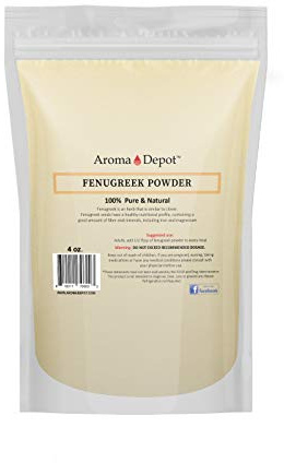 4oz Fenugreek Seed Powder (Trigonella foenum graecum) 4 oz Menti Powder Bulk Herb | Gluten Free & Non-GMO | Hair and skin health.