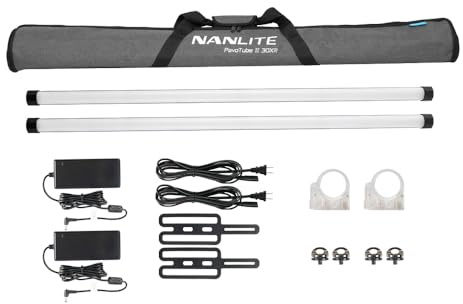 Nanlite PavoTube II 30XR 4' 36W RGBWW LED Pixel Tube 2-Light Kit