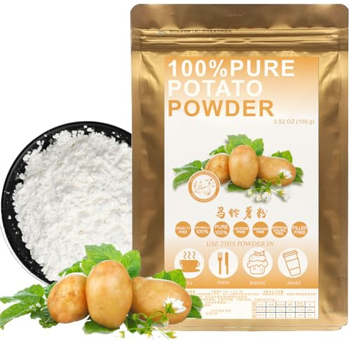 100% Natural Pure Potato Powder 100g/3.52oz 马铃薯粉 Prodotto Prodotto: amido di patate, farina di patate per Pasqua addensante per minestre stufati, Gravies & Salse | Free da Conservanti