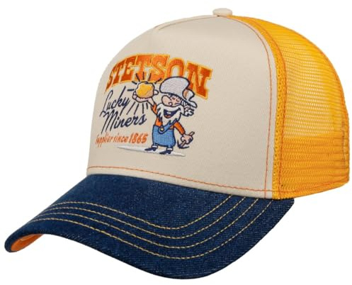 Stetson SOMBREROSHOP Lucky Miners Gorra Trucker Estilo Western Bordado Malla Hombre Todo el ano