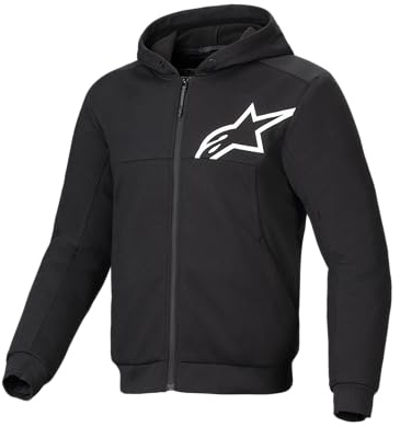 Alpinestars Chrome V2 Sport Motorrad Zip Hoodie, schwarz, XL
