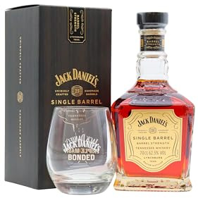 Jack Daniel's - Single Barrel Cask Strength - Whiskey 70cl 62.5% ABV (Includes Branded Glass)