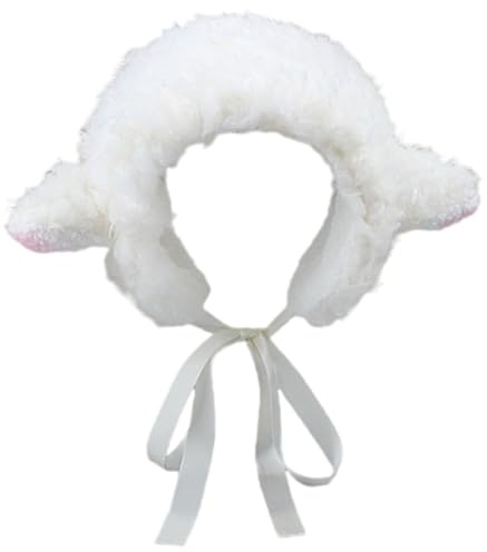 Cappello da pecora, cappello da agnello simpatico cartone animato pecora con cinturino Y2k berretto invernale copricapo cosplay puntelli per foto forniture per feste per donne ragazze bambini