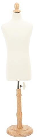 HUSHUI Manichino da Uomo, Robusto Busto da Cucito Regolabile con Supporto in Legno con Asta in Acciaio Inossidabile, per Sartoria di Design di Display