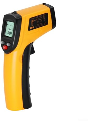 Feeshoppher GM320 digital infraröd termometer kontaktfri hög handhållen temperatur med LCD-skärm för industriell matlagning HVAC motordelar och livsmedelssäkerhetsmått