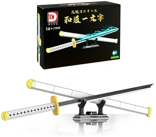 FÉENOMENN Kit de Construction Epée - Katana Zoro Wado Ichimonji - 806 pièces - Boite Premium - 14+