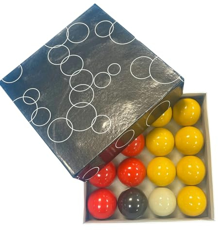 Homegames Red and Yellow 2 Inch Economy Pool Ball Set